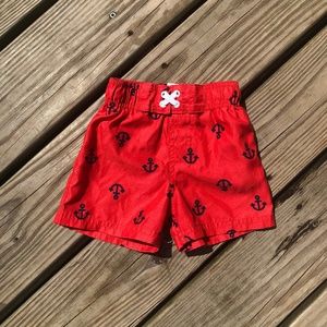 *3 for $9* Nautical Print Swim Trunks - NWOT